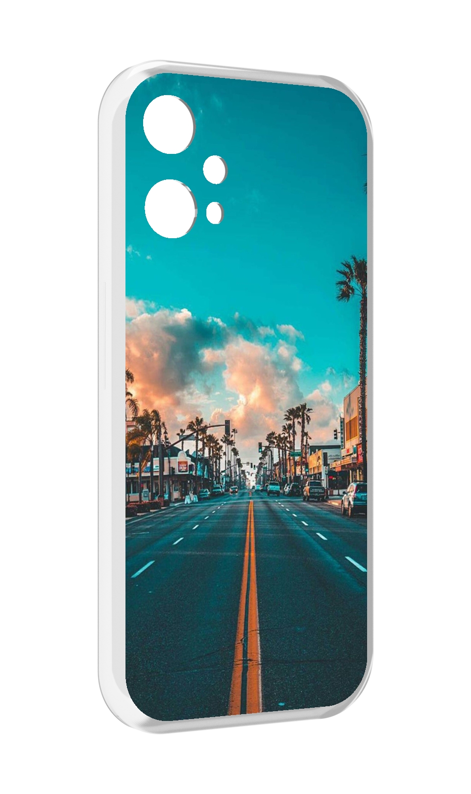 

Чехол MyPads дорога-в-лос-анджелес для OnePlus Nord CE 2 Lite 5G, Прозрачный, Tocco