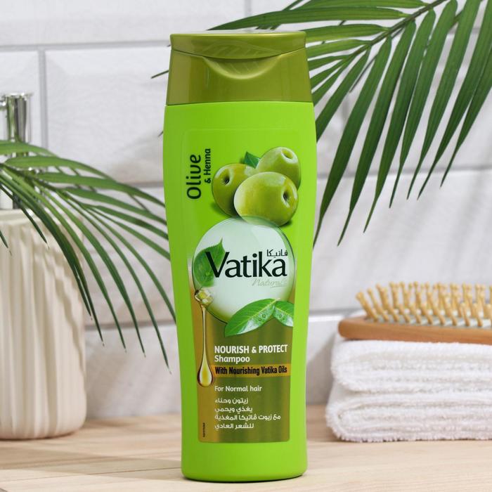 фото Шампунь для волос dabur vatika naturals nourish & protect питание и защита, 400 мл