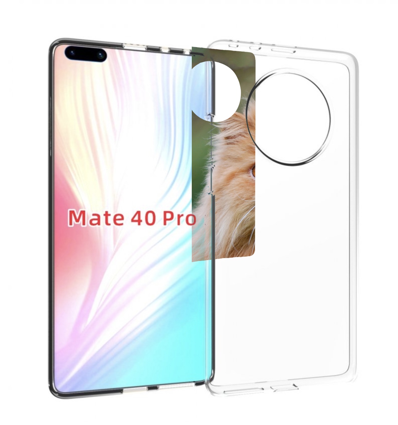 Чехол MyPads кошка персидская для Huawei Mate 40 Pro (NOH-NX9)