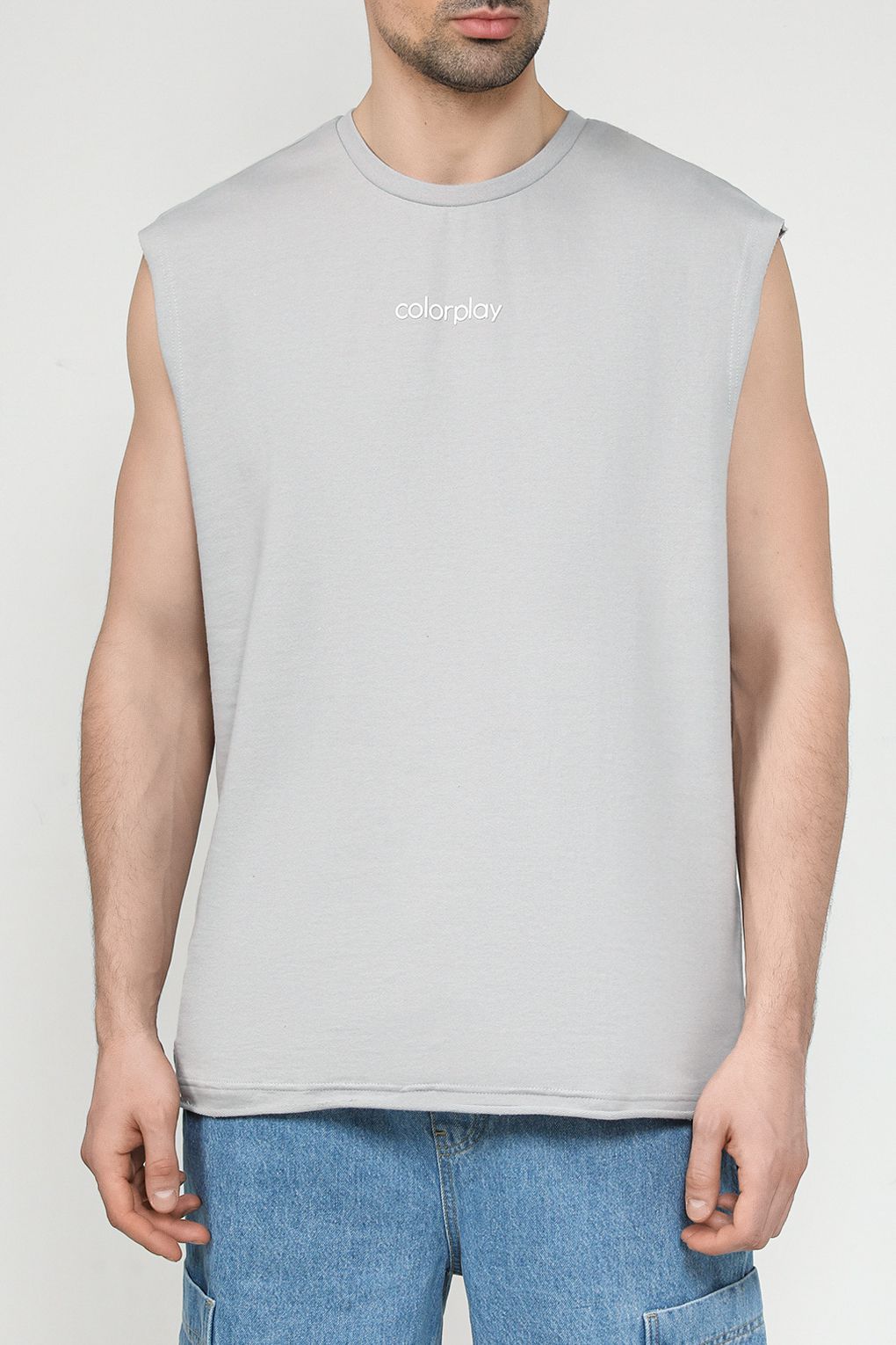 

Майка мужская COLORPLAY CP240312322 серая 2XL, Серый, CP240312322