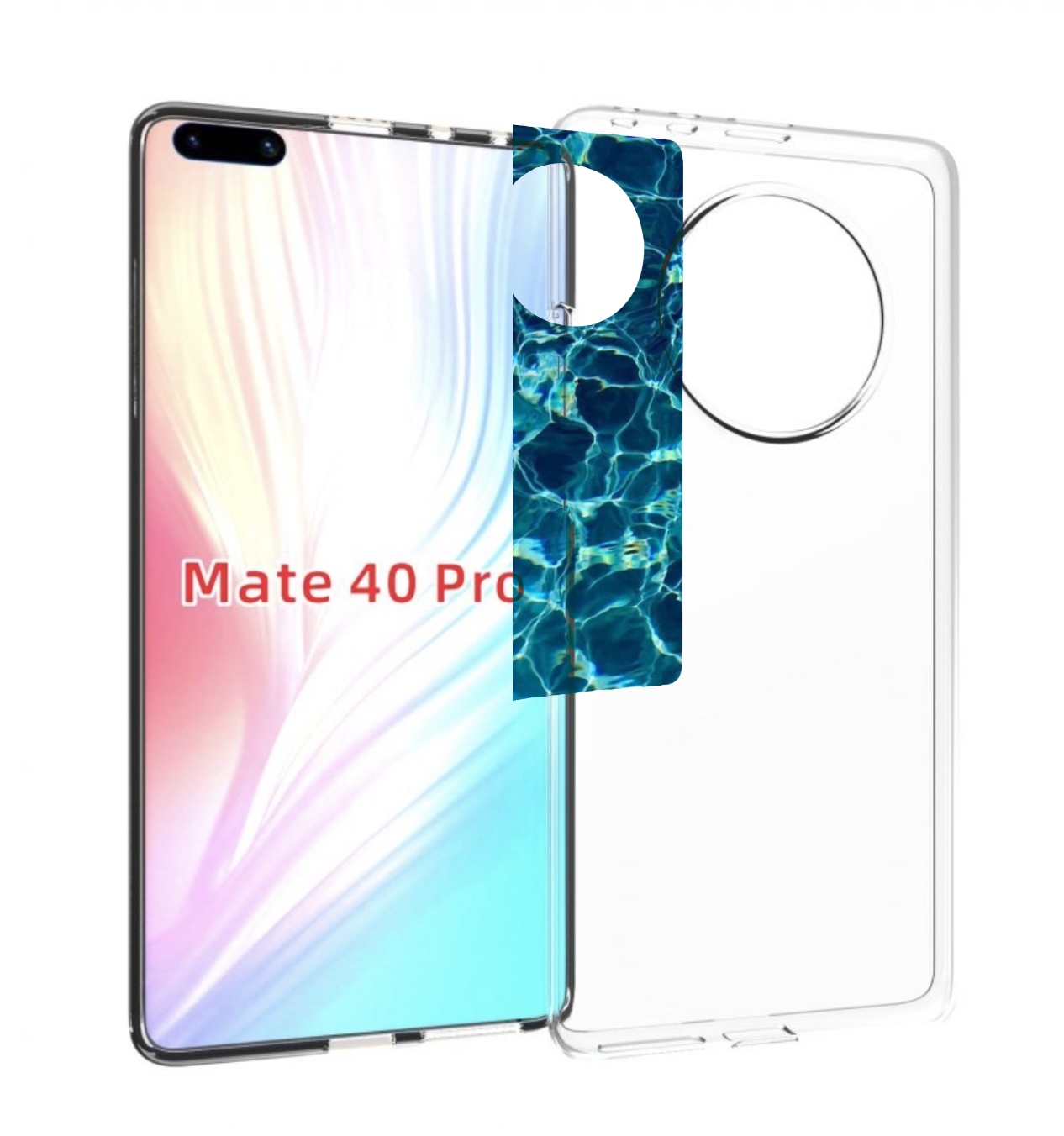

Чехол MyPads красивая голубая вода для Huawei Mate 40 Pro (NOH-NX9), Прозрачный, Tocco