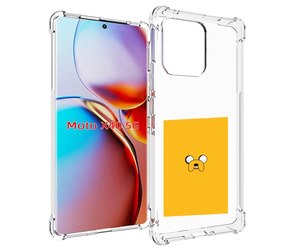 

Чехол MyPads Джейк-время-приключений для Motorola Moto X40, Прозрачный, Tocco