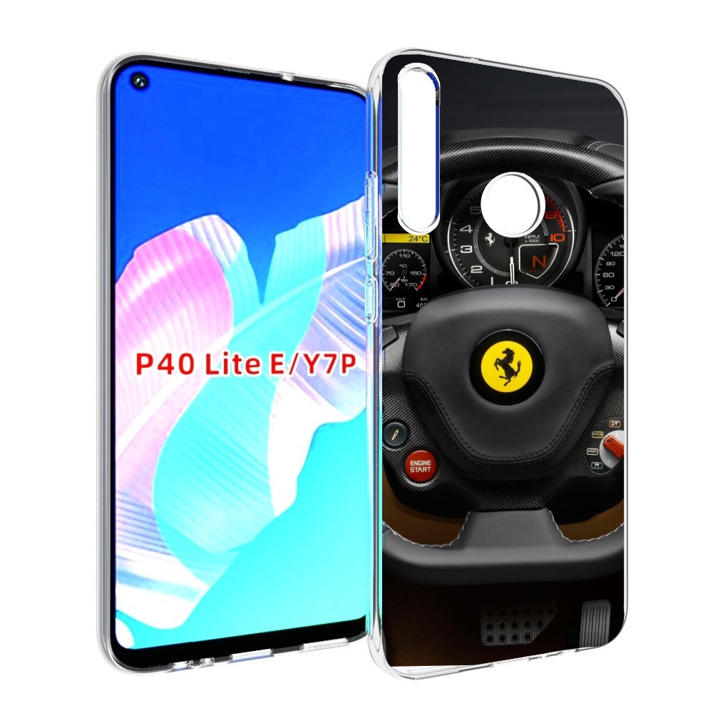 

Чехол бампер MyPads Ферарри для Huawei P40 Lite E, Прозрачный, Tocco