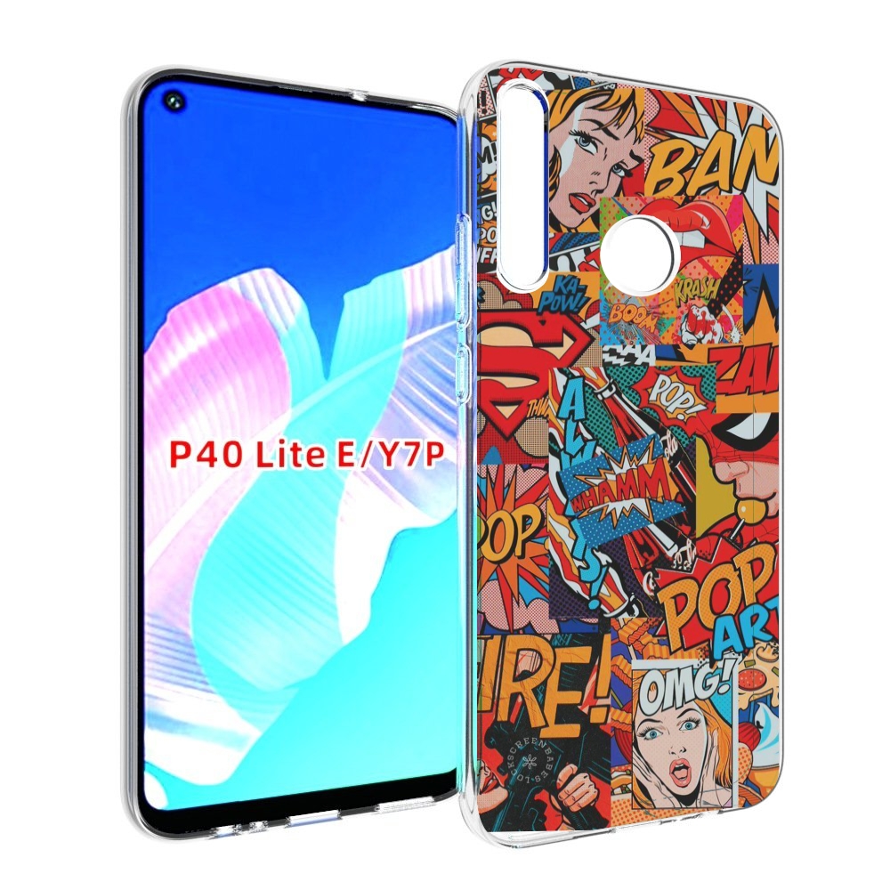 

Чехол бампер MyPads Фон для Huawei P40 Lite E, Прозрачный, Tocco