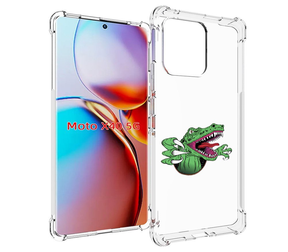 

Чехол MyPads Динозавр для Motorola Moto X40, Прозрачный, Tocco