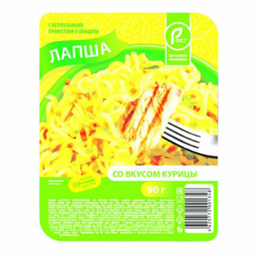 

Лапша Рост со вкусом курицы быстрого приготовления 90 г