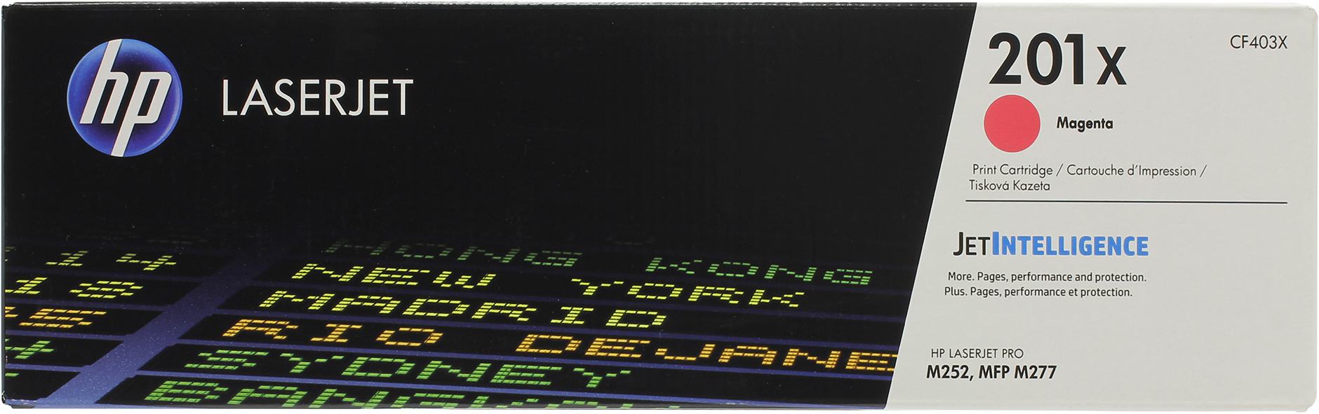 

Картридж для лазерного принтера HP 201X (CF403X) пурпурный, оригинал, cF403X