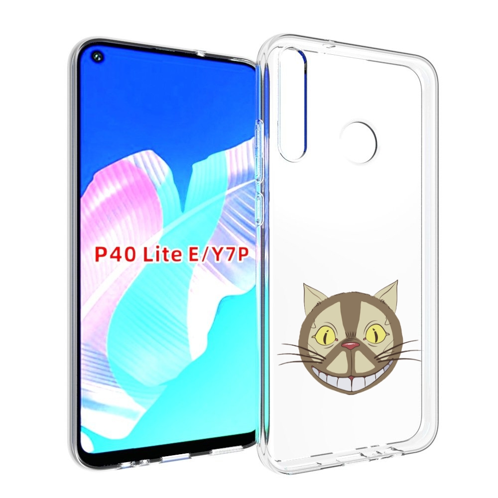 

Чехол бампер MyPads Чеширский кот для Huawei P40 Lite E, Прозрачный, Tocco