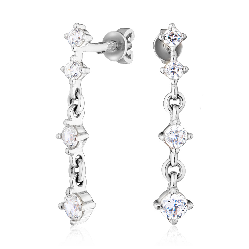 

Серьги из серебра с фианитом ЮВЕЛИР КАРАТ 2127934/91, 2127934/91
