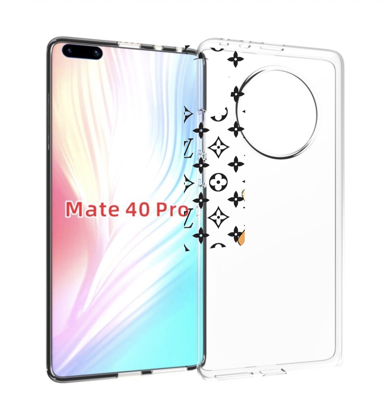 

Чехол MyPads красивый-принт-на-чехол женский для Huawei Mate 40 Pro (NOH-NX9), Прозрачный, Tocco