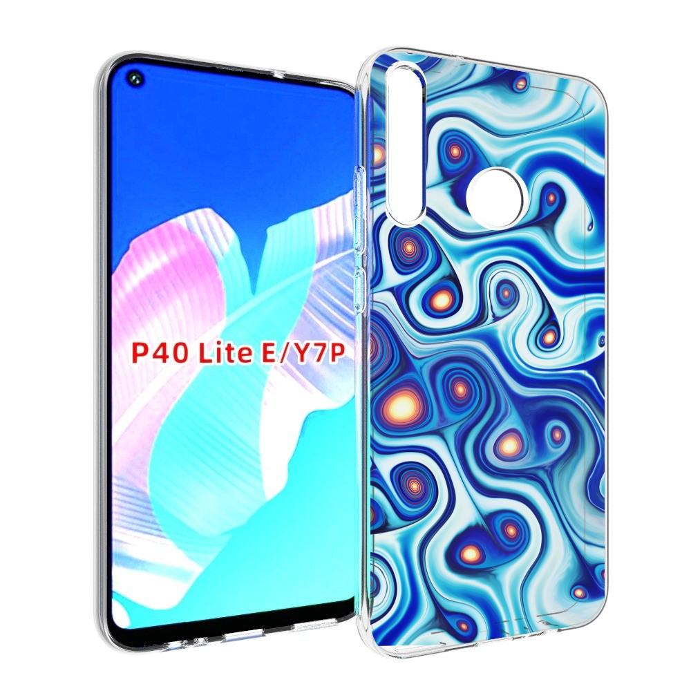 

Чехол бампер MyPads абстрактная-текстура для Huawei P40 Lite E, Прозрачный, Tocco