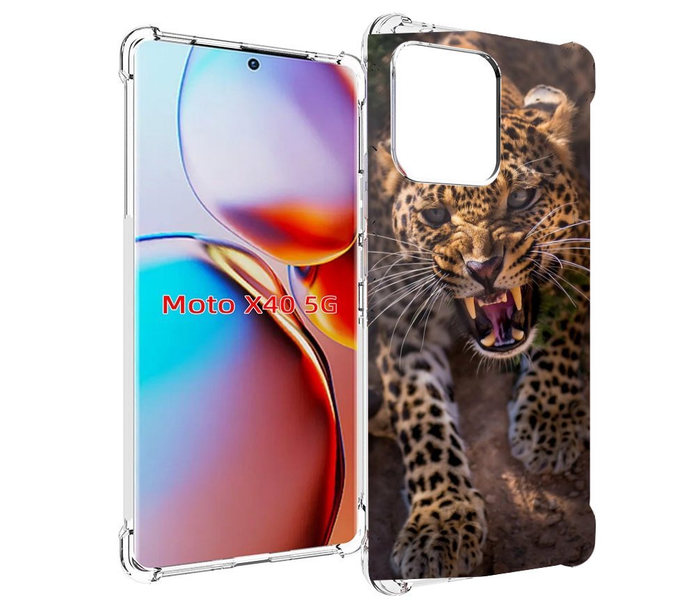 

Чехол MyPads Злой-гепард для Motorola Moto X40, Прозрачный, Tocco