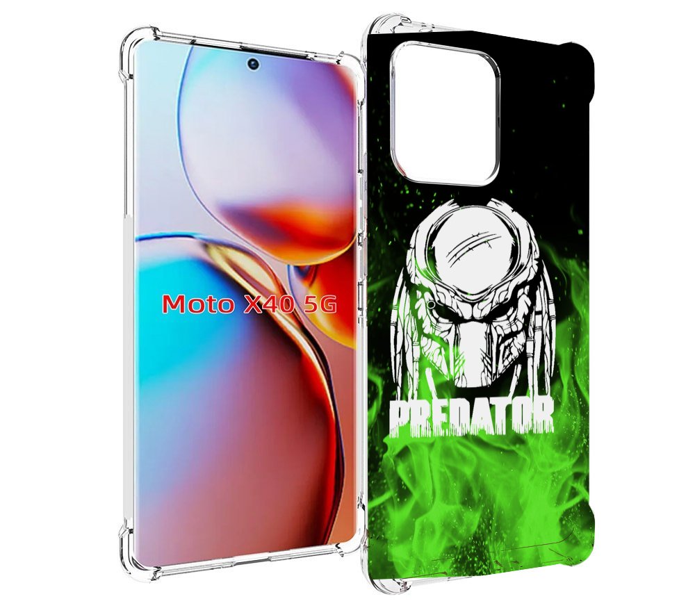 

Чехол MyPads Знак-хищника для Motorola Moto X40, Прозрачный, Tocco