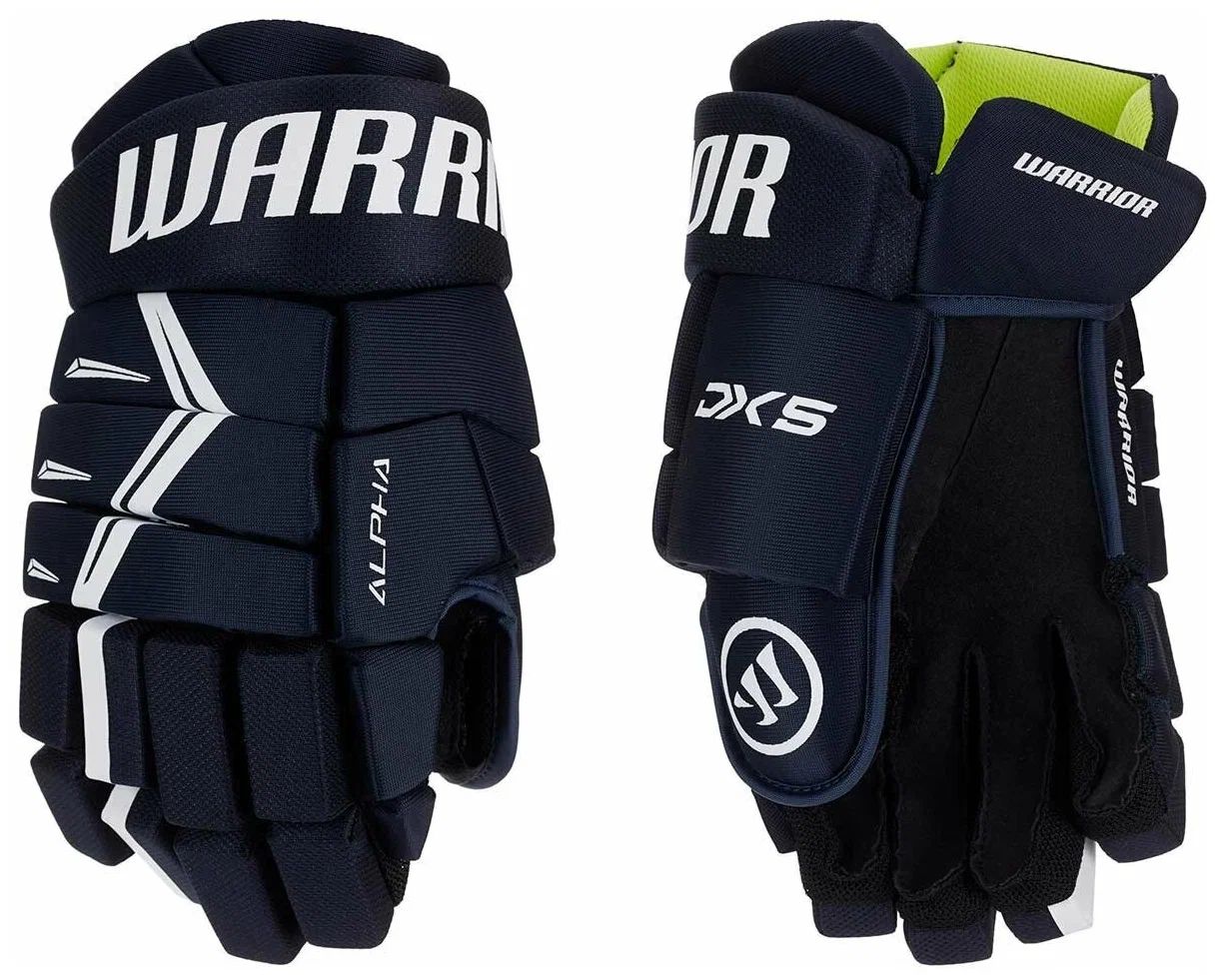 

Перчатки хоккейные WARRIOR Alpha DX5 Sr. р.15 (синий)