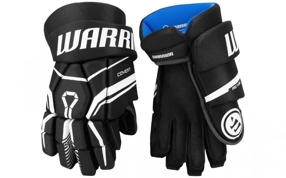 Перчатки хоккейные WARRIOR QRE40 SR р.14 (черный)