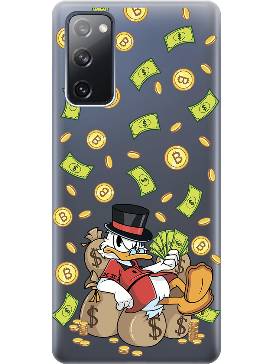 

Силиконовый чехол на Samsung Galaxy S20 FE с принтом "Богатый Скрудж" матовый синий, Синий;прозрачный;белый;зеленый, 723485471