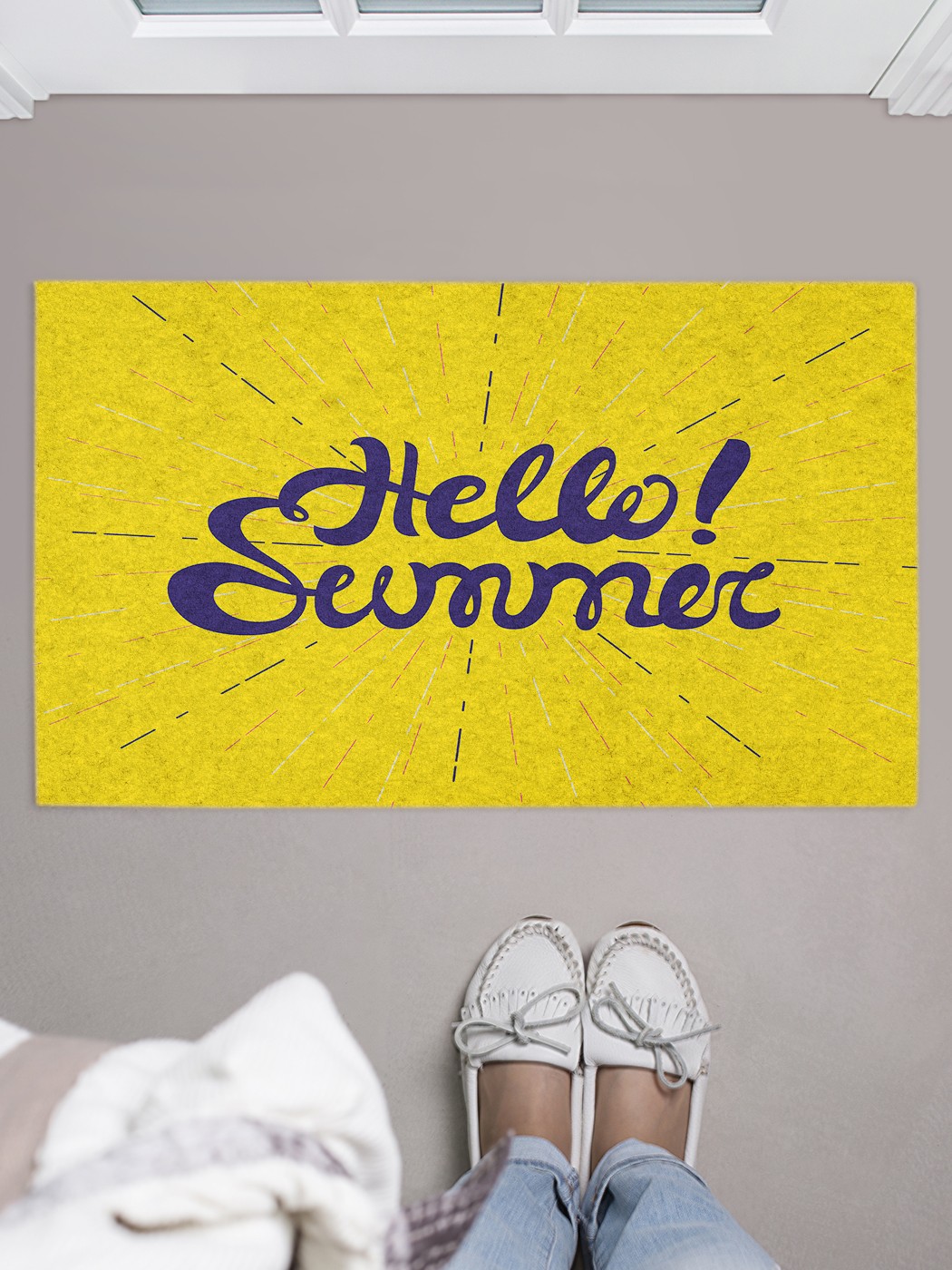 

Придверный коврик в прихожую для обуви, на резиновой основе, 75x45 см door_86237 JoyArty