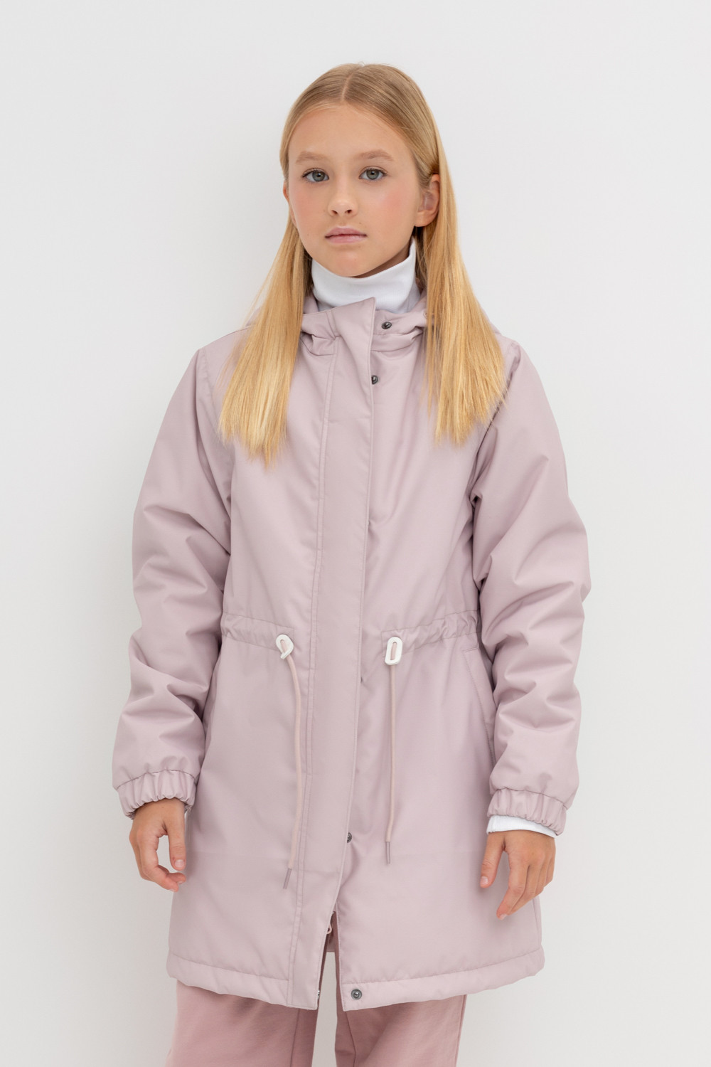 Пальто детское Crockid 2G LJKT 052 1, розово-сиреневый, 134