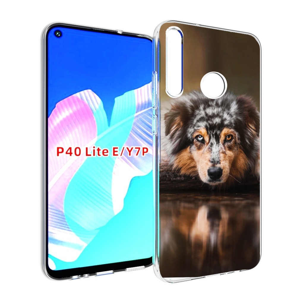 

Чехол бампер MyPads австралииская овчарка для Huawei P40 Lite E, Прозрачный, Tocco