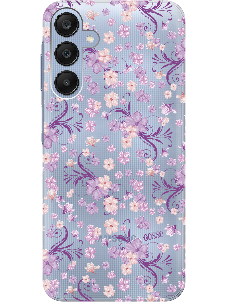 

Силиконовый чехол на Samsung Galaxy A25 с рисунком "Lilac Flowers" прозрачный, Прозрачный;фиолетовый, 20012134