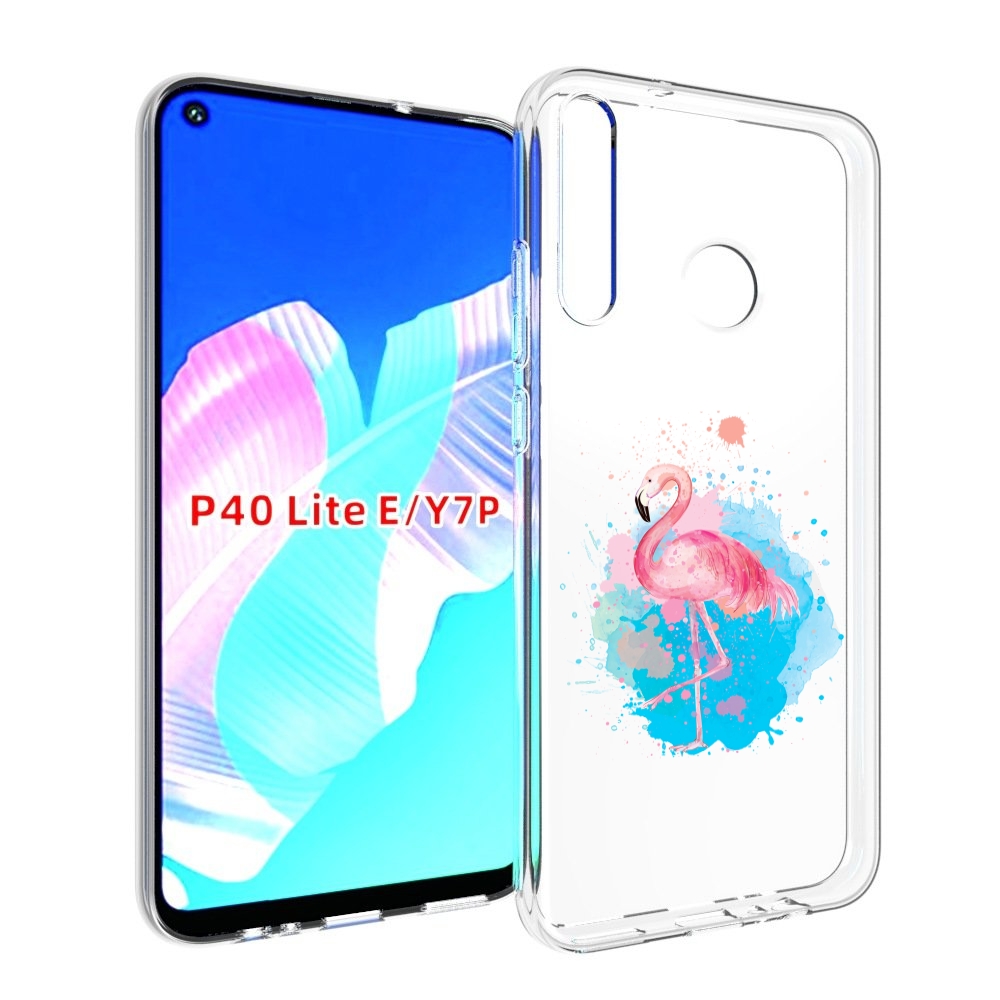 

Чехол бампер MyPads акварельное-фламинго для Huawei P40 Lite E, Прозрачный, Tocco