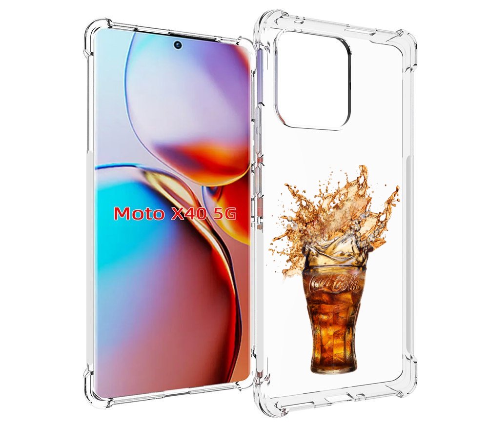 

Чехол MyPads Кола-в-стакане для Motorola Moto X40, Прозрачный, Tocco