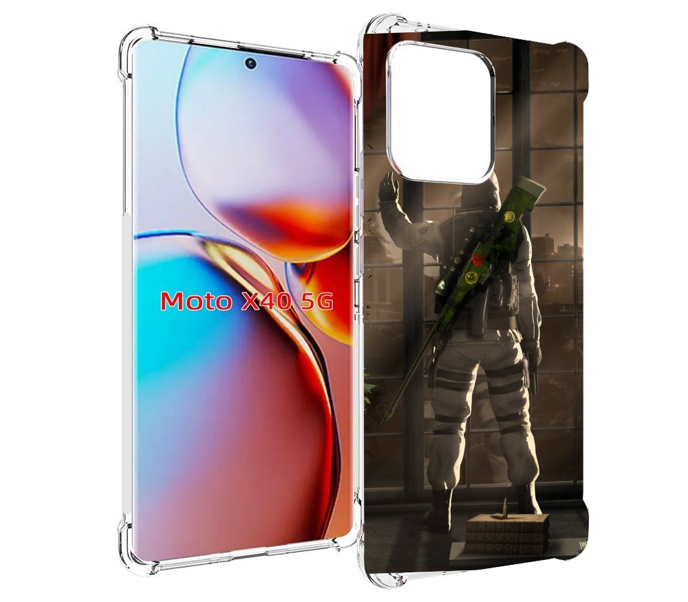 

Чехол MyPads Контр-Страйк-в-дыму для Motorola Moto X40, Прозрачный, Tocco