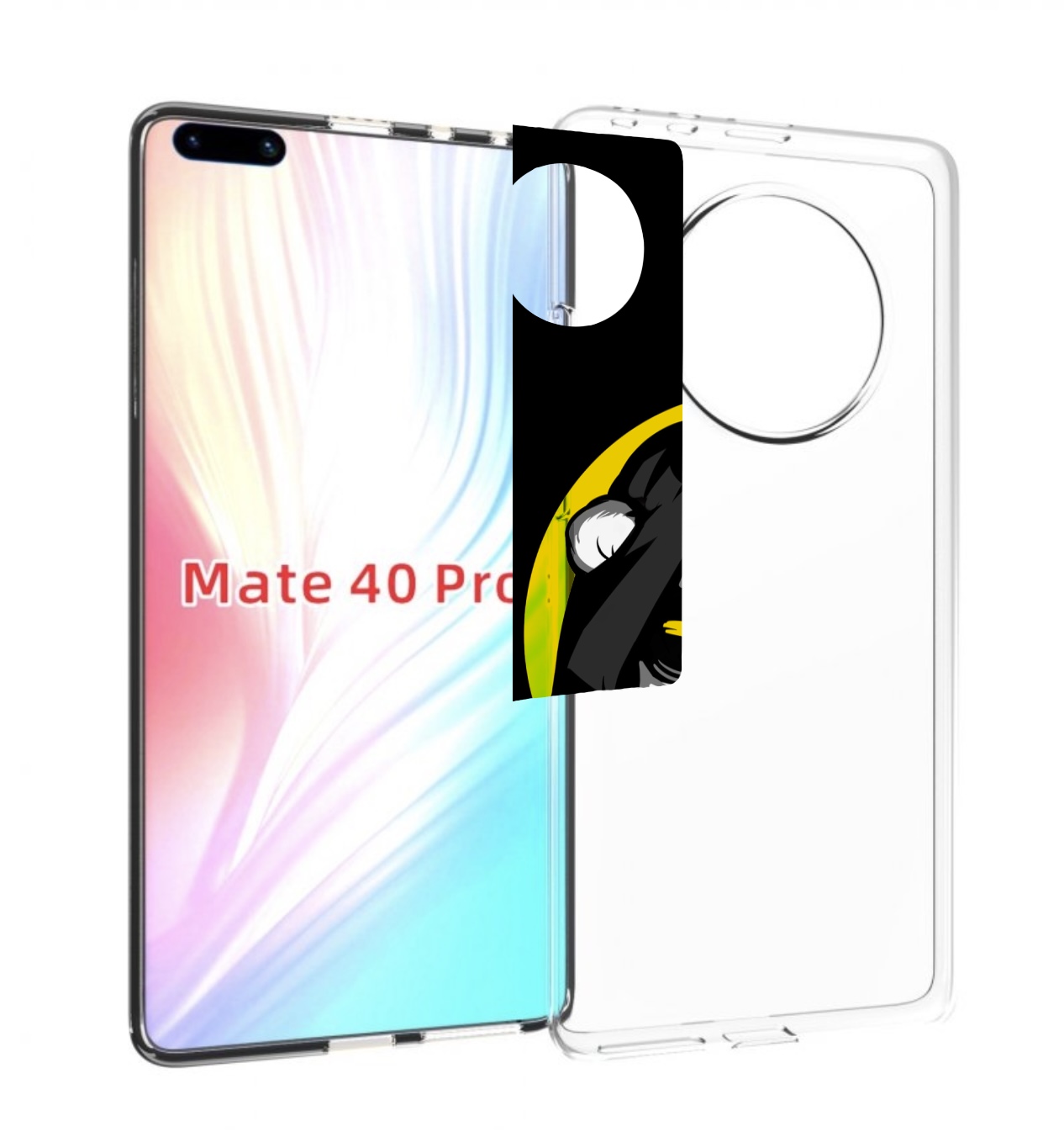 

Чехол MyPads крутая пандочка ок для Huawei Mate 40 Pro (NOH-NX9), Прозрачный, Tocco