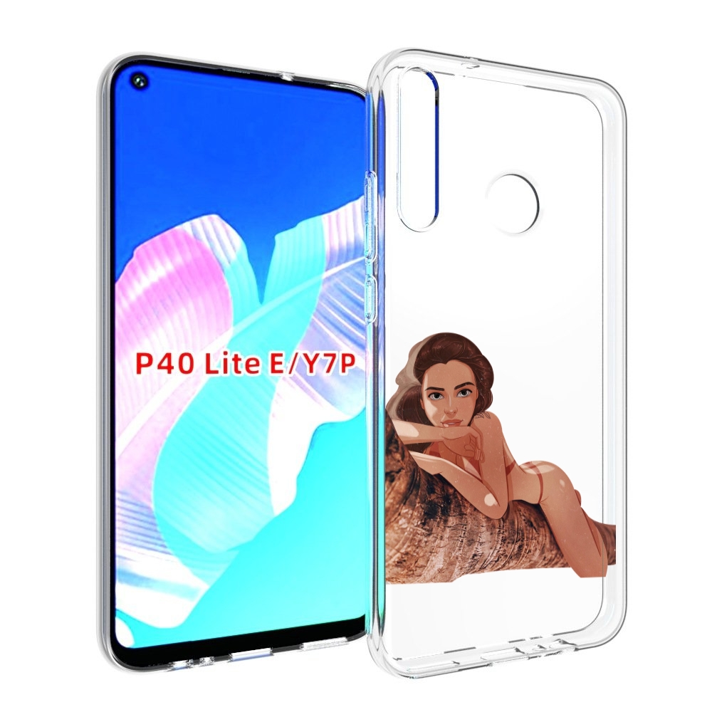 

Чехол бампер MyPads амазонка-на-дереве для Huawei P40 Lite E, Прозрачный, Tocco