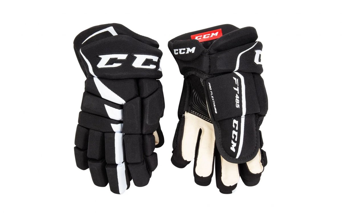 

Перчатки хоккейные ССМ HG Jetspeed FT485 Jr. р.12 (черно-белые)