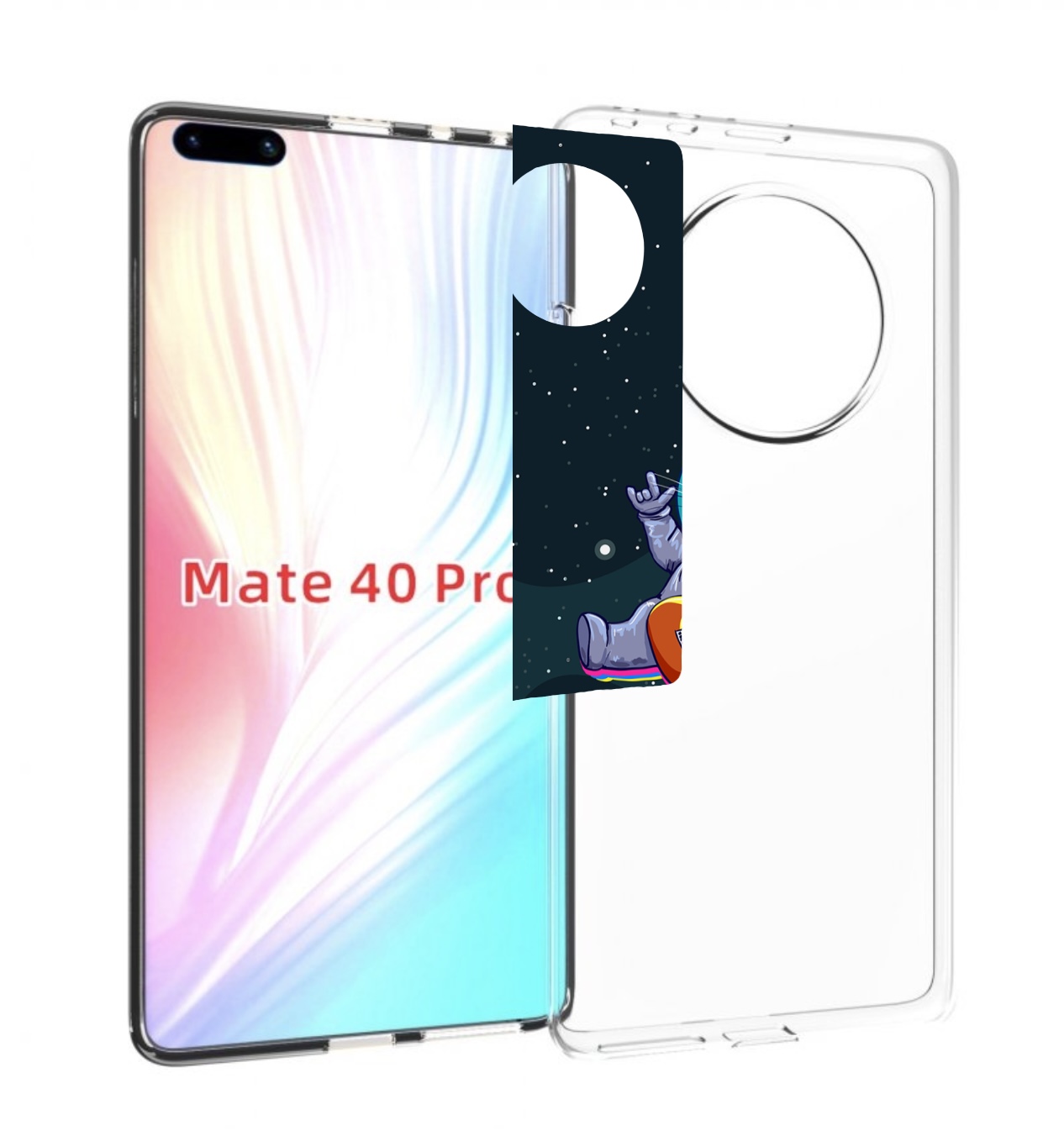 

Чехол MyPads крутой-хомяк-в-космосе для Huawei Mate 40 Pro (NOH-NX9), Прозрачный, Tocco