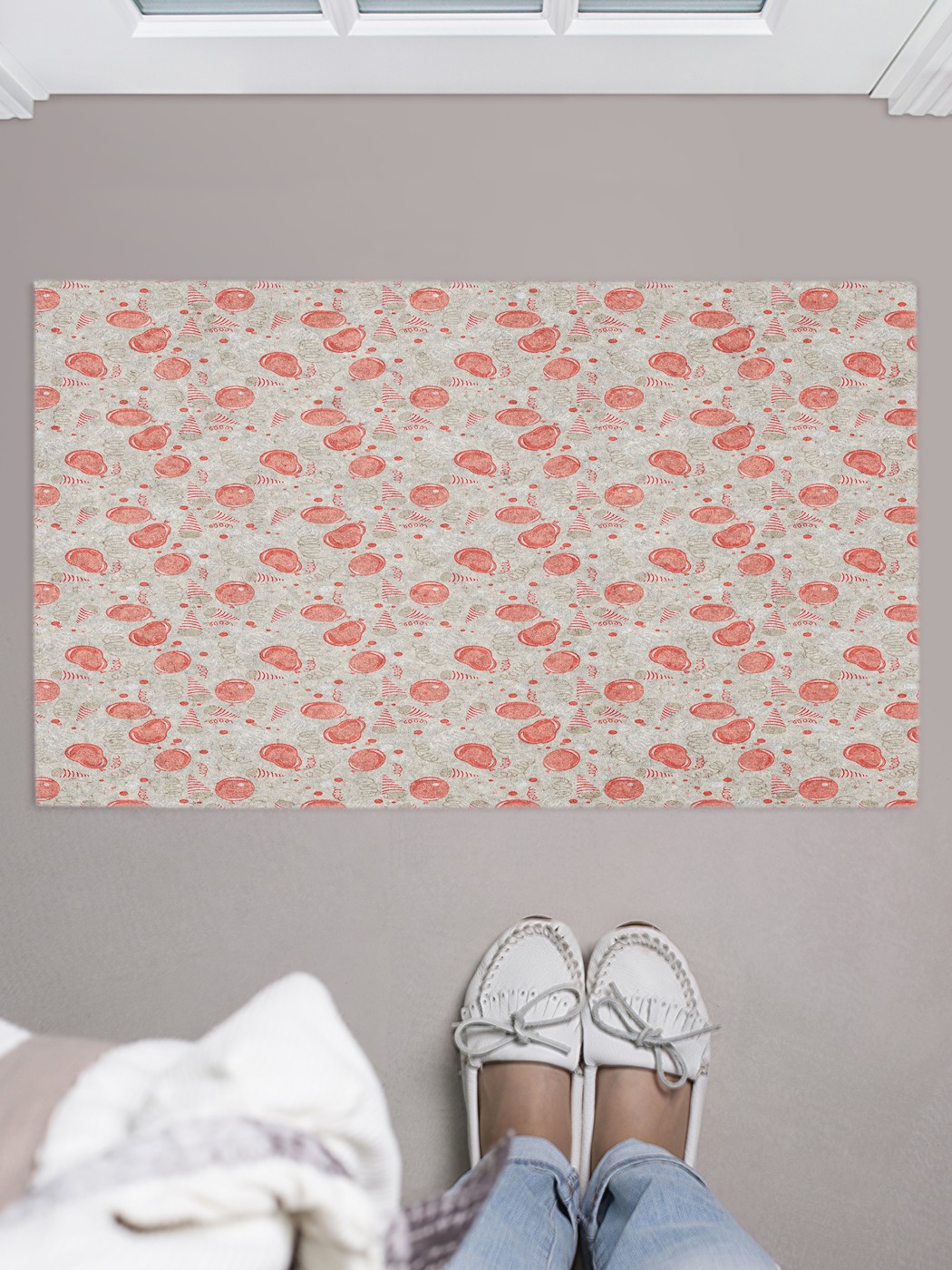 

Придверный коврик в прихожую для обуви, на резиновой основе, 75x45 см door_86416 JoyArty