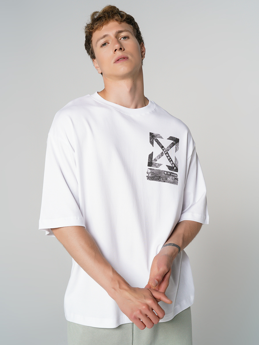 

Футболка мужская ТВОЕ белая XXL, 83086
