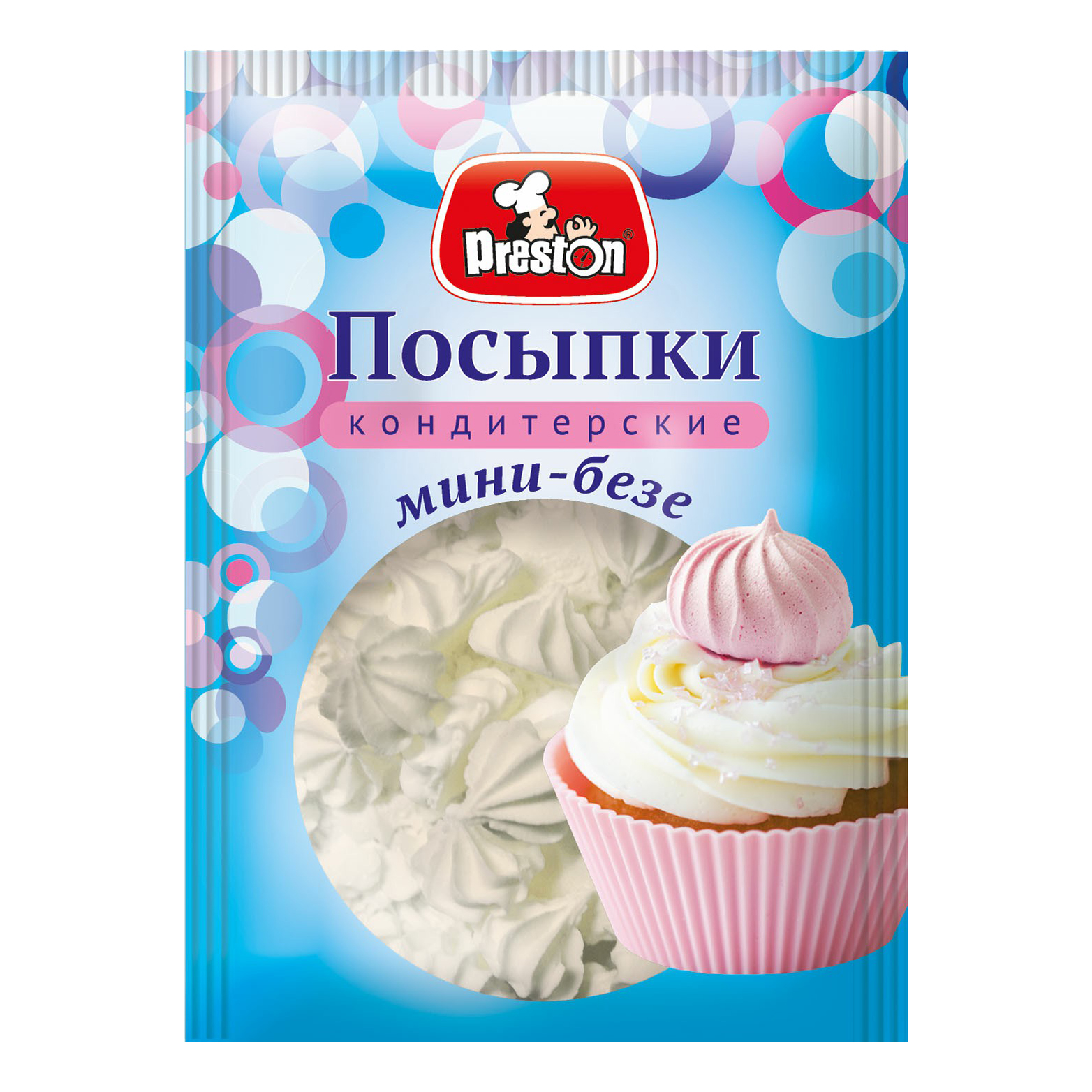 

Посыпка Preston мини-безе белая 25 г