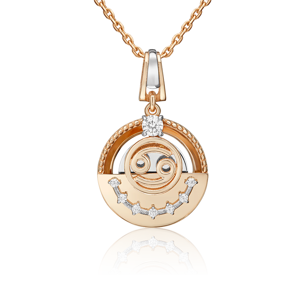 

Кулон из золота с фианитом PLATINA jewelry 03-3463-09-401-1111, 03-3463-09-401-1111