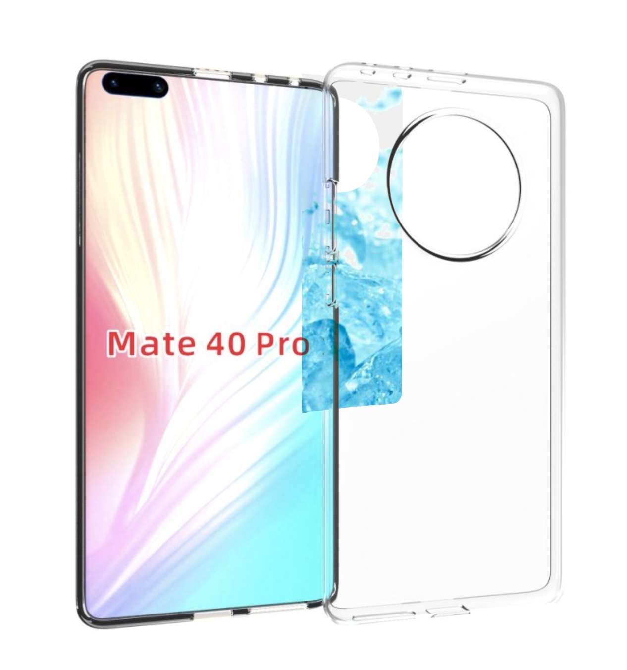 

Чехол MyPads кусочки-льда для Huawei Mate 40 Pro (NOH-NX9), Прозрачный, Tocco