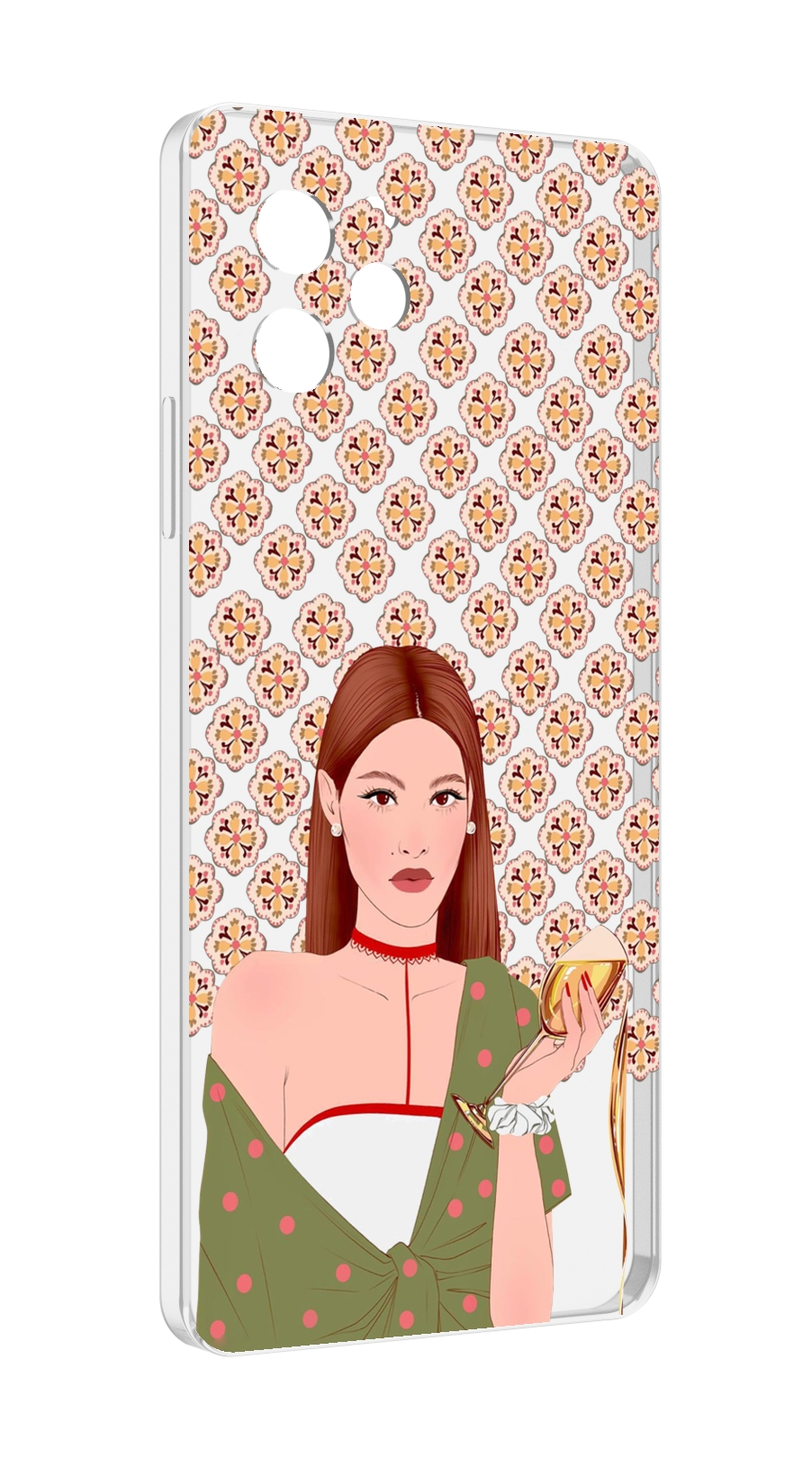 

Чехол MyPads девушка-с-вином-рисунок женский для Huawei Nova Y61 / Huawei Enjoy 50z, Прозрачный, Tocco