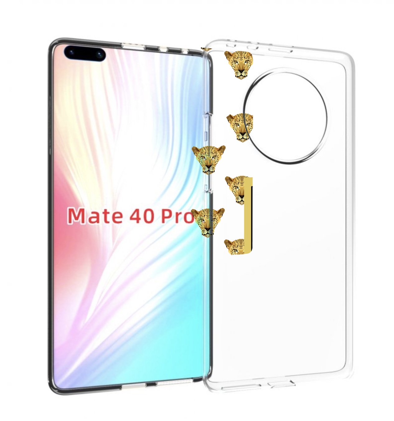 

Чехол MyPads леопард-вайлд для Huawei Mate 40 Pro (NOH-NX9), Прозрачный, Tocco