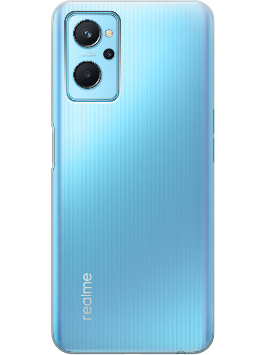 

Силиконовый чехол на Realme 9i прозрачный, 740189431