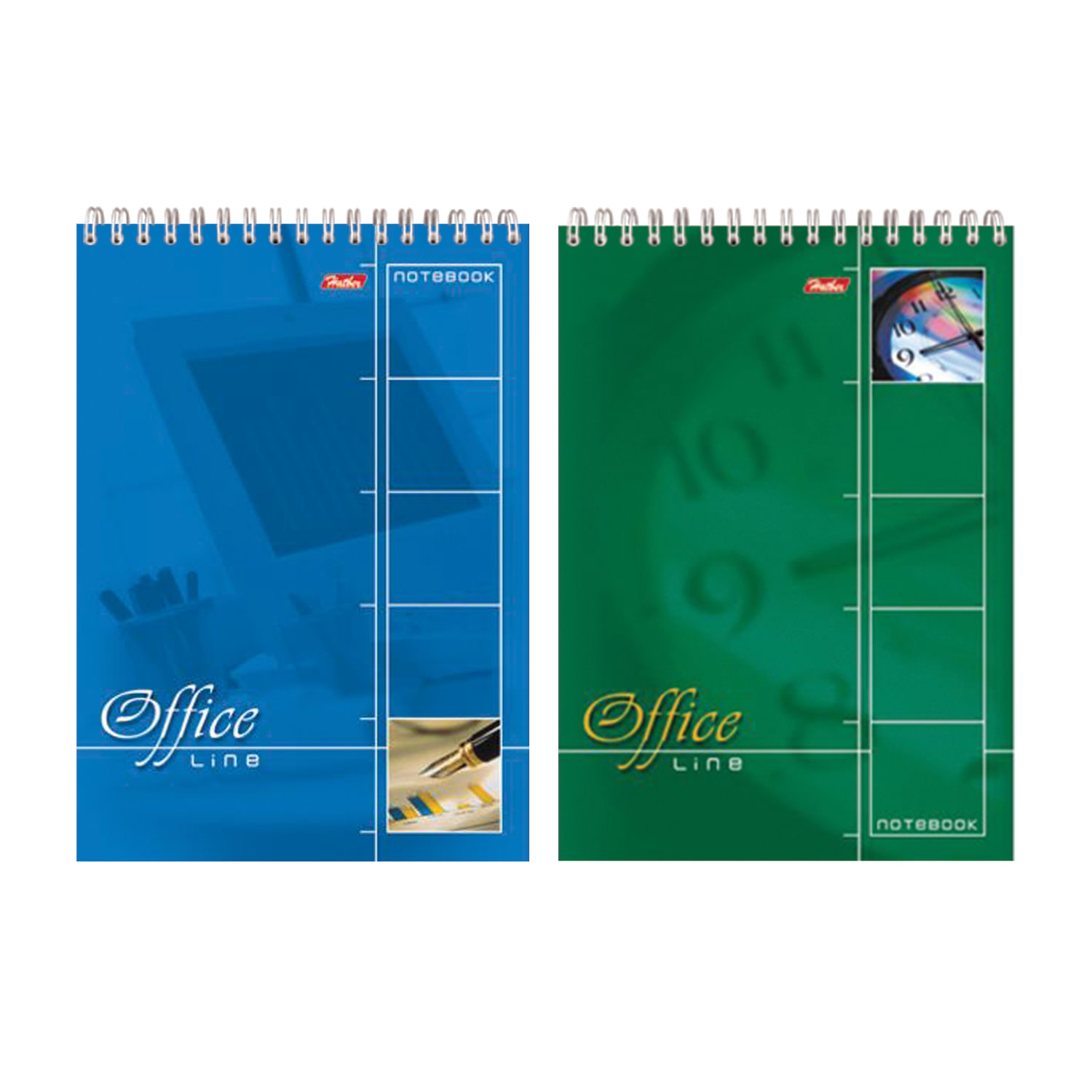 

Блокнот Hatber А5 145х205 мм 60 л спираль жест подложк клетка Office Line