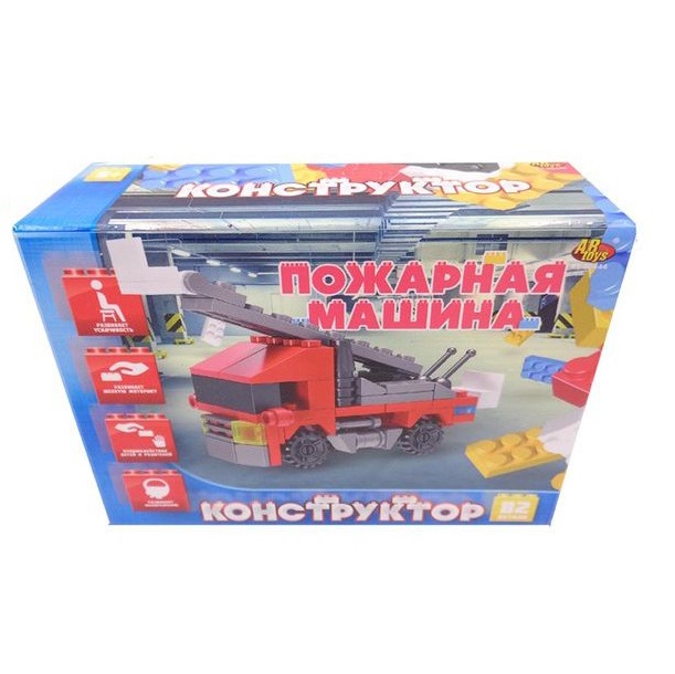 фото Конструктор пожарная машина, 82 детали abtoys