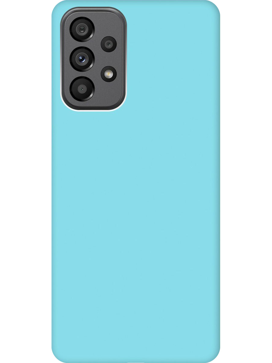 

Силиконовый чехол на Samsung Galaxy A73 5G матовый мятный, Голубой, 740133121