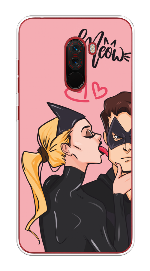 

Чехол Awog на Xiaomi Pocophone F1 "Kiss of Cat Woman", Розовый;черный;бежевый, 34450-1