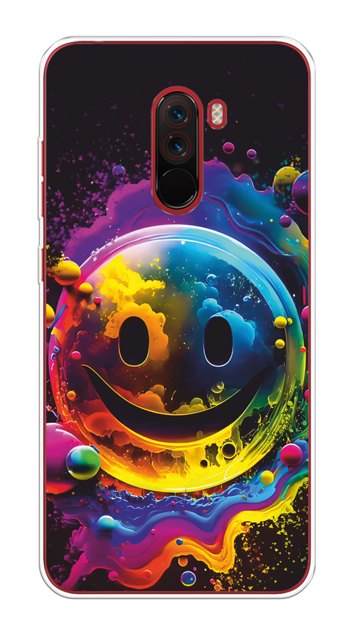 

Чехол Awog на Xiaomi Pocophone F1 "Кислотный смайл", Фиолетовый;желтый;синий, 34450-1