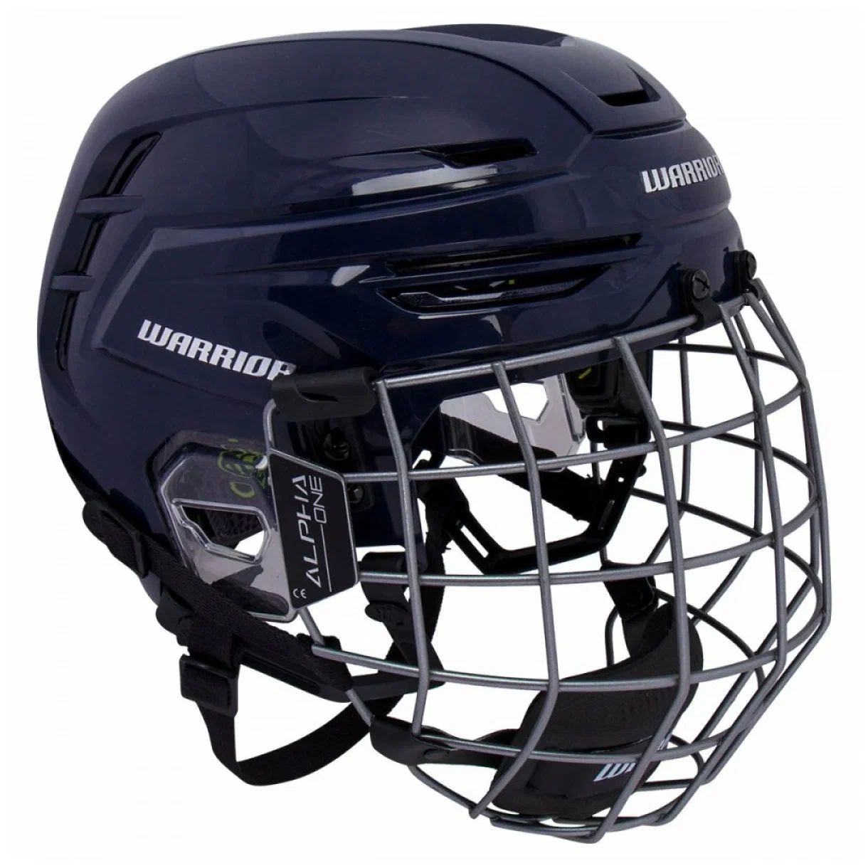 Шлем хоккейный+маска WARRIOR ALPHA ONE YTH (темно-синий)