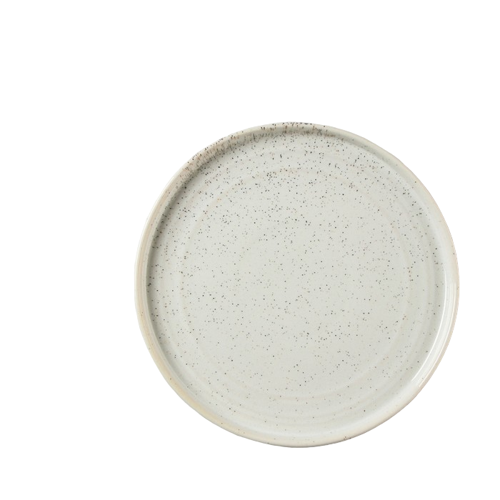 Тарелка обеденная Magistro Urban, d=22,5 см, цвет белый с чёрным