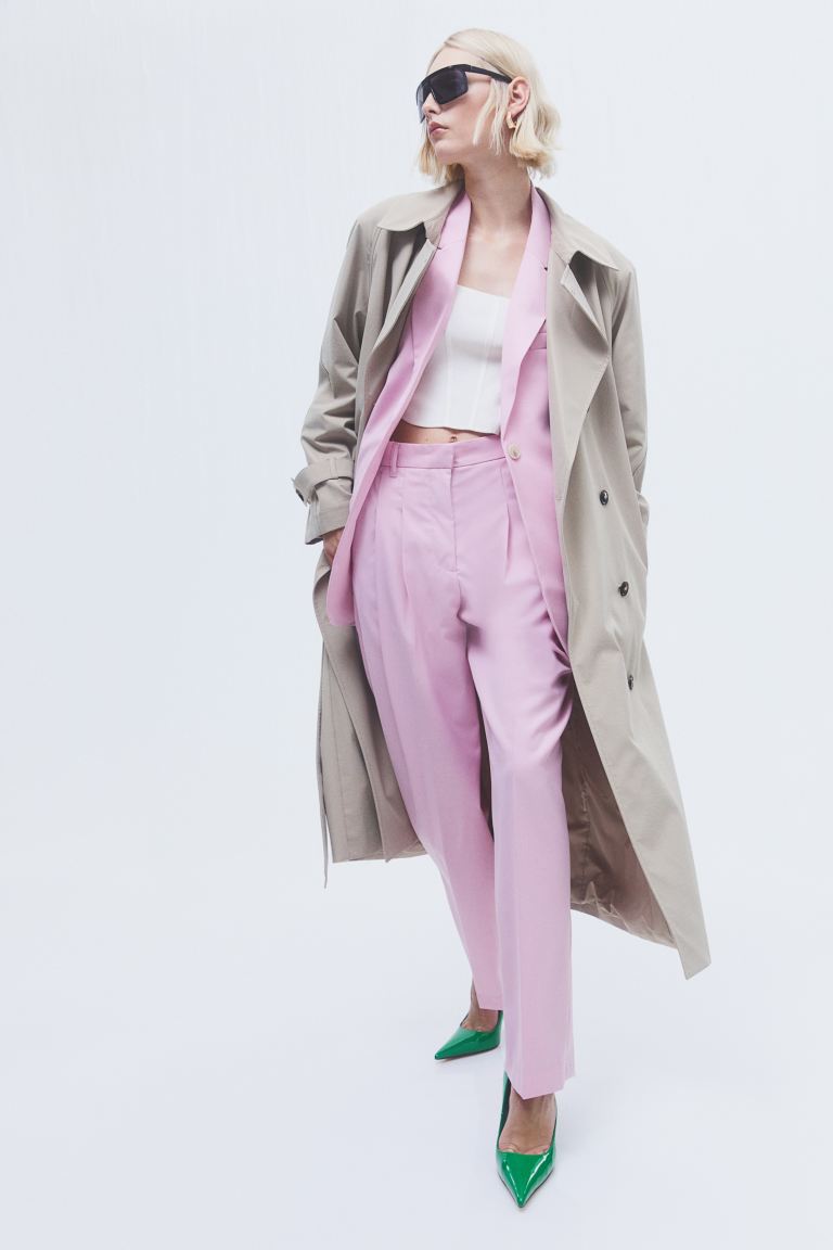 

Брюки женские H&M 1110713004 розовые 34 (доставка из-за рубежа), Розовый, 1110713004