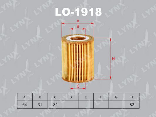 

Lo1918_Oe32003 Lo-1918 Фильтр Масляный Lynx Lynxauto Lo1918