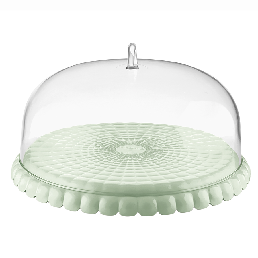

Подставка для торта с крышкой Guzzini Tiffany 36 см зеленая, Зеленый