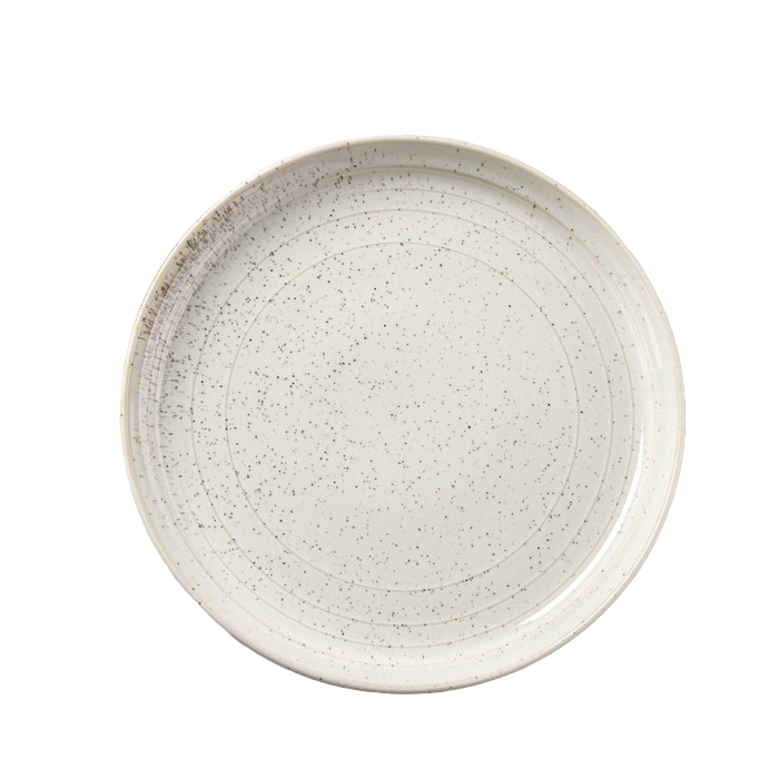 Тарелка обеденная Magistro Urban, d=22,5 см, цвет белый с чёрным